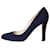 Jimmy Choo Zapatos de salón de ante azul oscuro - talla UE 39 Suecia  ref.1293994