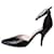 Céline Tacones de piel con tira ajustable en color negro - talla UE 39 Cuero  ref.1293999