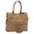 PRADA Tote Bag Leather 2way Beige Auth 67339  ref.1294062