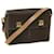 Céline CELINE Macadam Canvas Shoulder Bag PVC Leather Brown Auth 67580  ref.1294068