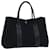 Hermès HERMES Garden Party PM Hand Bag Canvas Black Auth 67429 Cloth  ref.1294072