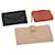 CHANEL Geldbörse Leder 3Set Schwarz Rosa Orange CC Auth bs12303 Pink  ref.1294089