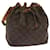 LOUIS VUITTON Monogram Petit Noe Shoulder Bag M42226 LV Auth 67407 Cloth  ref.1294091