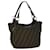 FENDI Zucca Canvas Shoulder Bag Black Brown Auth fm3246 Cloth  ref.1294107