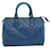 Louis Vuitton Epi Speedy 25 Bolsa de Mão Azul Toledo M43015 Autenticação de LV 67402 Couro  ref.1294110