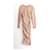 Dolce & Gabbana Nude Beige gerafftes Midi-Kleid Viskose  ref.1294128
