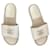 sandalias de Chanel Blanco Cuero  ref.1294136