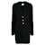 Chanel Abrigo de cachemira negro con botones de joya CC.  ref.1294148
