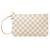 Pochette Louis Vuitton Damier Azur Neverfull MM blanche Toile  ref.1294163