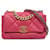 Pelle di agnello media Chanel rosa 19 Borsa a tracolla con patta  ref.1294169