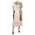 Simone Rocha Conjunto de top bordado rosa y falda midi plisada - talla UK 12 Poliéster  ref.1294200