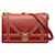 Dior Rote mittelgroße Diorama-Umhängetasche mit Nieten Leder Kalbähnliches Kalb  ref.1294237