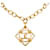 Chanel Gold CC Anhänger Halskette Golden Metall Vergoldet  ref.1294257