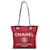 Chanel Rote Mini-Deauville-Tasche Leinwand Tuch  ref.1294288