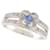 MAUBOUSSIN SOLITAIRE LOVE BLUE RI RING1138WGSADI 50 In gold 18K SAPPHIRE RING Silvery White gold  ref.1294365