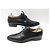 SCARPE AUBERCY 3 garofani 9.5 43.5 SCARPE DERBY . IN PELLE NERA Nero - vista 3