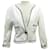 VINTAGE SHORT CHANEL JACKET WITH CC LOGO BUTTONS AND TRIM L 44 COTTON JACKET White  ref.1294399