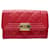 CHANEL BOY CARD HOLDER RED CAVIAR LEATHER WALLET  ref.1294415