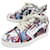 CHAUSSURES CHRISTIAN LOUBOUTIN BASKETS FUN VIEIRA 35 CUIR LEATHER SNEAKERS Multicolore  ref.1294433