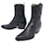 CHRISTIAN DIOR SANTIAG L SHOES.to. J'adior 37.5 LEATHER ANKLE BOOTS Black  ref.1294452