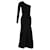Victoria Beckham Kleid mit One-Shoulder-Ärmeln aus schwarzer Wolle   ref.1294470