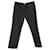 Pantalon ceinturé taille basse Miu Miu en coton noir  ref.1294495