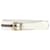 Cintura Dolce & Gabbana con fibbia a righe in nylon bianco e pelle  ref.1294503