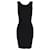 Diane von Furstenberg Vestido de malha com inserção de malha Moscou em rayon preto Raio Fibra de celulose  ref.1294538