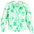 Autre Marque Rixo Floral Print Long Sleeve Button-Up Top in Green Cotton  ref.1294554