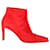 Balenciaga Pointed-Toe Ankle Boots in Red Suede  ref.1294575