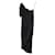 Vestido lavado drapeado con un solo hombro de Zimmermann en seda negra Negro  ref.1294581