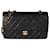 Timeless Chanel Vintage Black Quilted Lambskin Medium Classic Double Flap Bag Leather  ref.1294606
