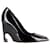 Zapatos de tacón con cuña y punta estrecha Dior en charol negro Cuero  ref.1294652