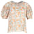 Chloé Chloe Floral-Print Puff-Sleeve Top in Orange Silk  ref.1294654