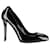 Zapatos de tacón en punta Alexander McQueen en charol negro Cuero  ref.1294666