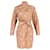 Acne Studios Swan-Motif Shirt Dress in Peach Polyester  ref.1294675