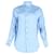 Rejina Pyo Asymmetric Button-Up Shirt in Blue Silk  ref.1294683