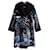 Autre Marque Coats, Outerwear Black Blue Velvet Mohair  ref.1294704