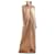 Rick Owens AW17 Glitter Audrey Lame Maxi Dress Gown Golden Copper Silk Viscose Polyamide  ref.1294714