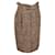Falda marrón con cinturón de Burberry London Castaño Seda Algodón  ref.1294719