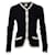 Chanel Cardigan noir et blanc vintage Cachemire  ref.1294732