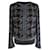 Chanel Botões de casaco preto de tweed CC  ref.1294754