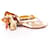 Versace Sandals Yellow Silk  ref.1294852
