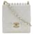 Classique CHANEL sac de perle Cuir Blanc  ref.1294877