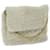 Céline CELINE Chain Shoulder Bag Wool White Auth 66964  ref.1294970