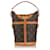 Bucket LOUIS VUITTON Handbags Brown Cloth  ref.1295106