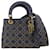 DIOR Handbags Lady Dior Blue Cloth  ref.1295341