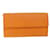 Louis Vuitton Porte Monnaie Kredit Orange Leder  ref.1295593