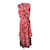 Long dress by Maje White Red Polyester Viscose  ref.1295647