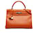 Kelly Hermès HERMES Handtaschen Orange Leder  ref.1295871